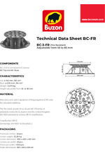 BC-3-FR data sheet
Fire resistant pedestal adjustable from 55 to 85mm