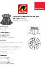 BC-4-FR data sheet
Fire resistant pedestal adjustable from 85 to 140mm