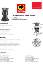 BC-6-FR data sheet
Fire resistant pedestal adjustable from 200 to 300mm