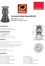 BC-7-FR data sheet
Fire resistant pedestal adjustable from 230 to 360mm