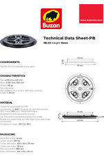 PB-00 pedestal height 15mm data sheet
