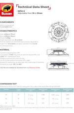 DPH-2 Pedestal adjustable from 35 to 53mm data sheet