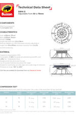 DPH-3 Pedestal adjustable from 50 to 78mm data sheet