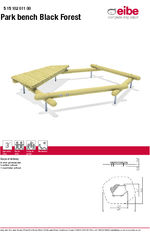Black Forest Park Bench - 51510201100 Datasheet