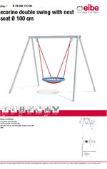 Ecorino double swing with nest seat - 51500213300 Datasheet