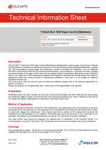 V-Gard ALU 1500 Vapor Control Membrane datasheet 
