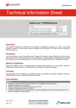 RubberCover EPDM technical information sheet 