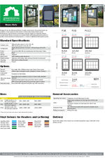 Heavy duty noticeboard data sheet