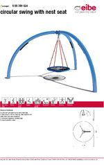 Circular swing with nest seat - 555359024 data sheet