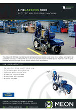 Graco LineLazer ES 1000 data sheet