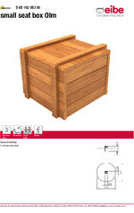 Olm Small Seat Box - 54516205300 datasheet