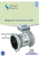 Magnetic flowmeter 3000 installation and operation manual