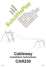 Cableway CAR230 installation instructions