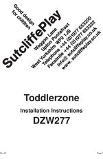 Toddlerzone DZW277 installation instructions