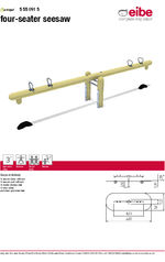 Four-seater seesaw Data sheet