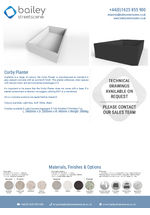 Corby Planter data sheet