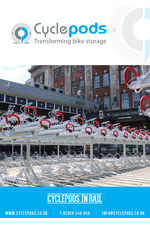Cyclepods in rail brochure
