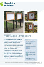 Freestanding Noticeboard - Datasheet