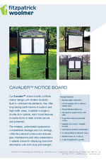 Cavalier Notice Board - Datasheet