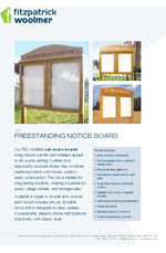 Freestanding Oak Notice Board - Datasheet