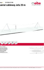 Aerial cableway Jota 20m data sheet