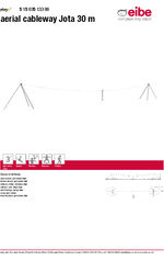 Aerial cableway Jota 30m data sheet
