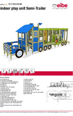 Indoor play unit Semi-Trailer data sheet