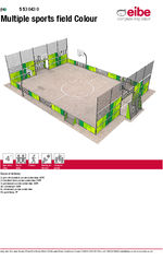 Multiple sports field Colour data sheet