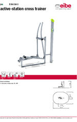 Active-station cross trainer data sheet