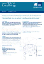 FP McCann Precast Concrete Smoothbore Tunnel Linings - Datasheet