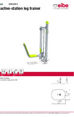 Active-station leg trainer data sheet