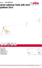 Aerial cableway Tardo with start platform 30m data sheet