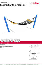 Hammock with metal posts data sheet