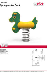 Spring rocker Duck data sheet