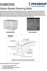Gabion data sheet