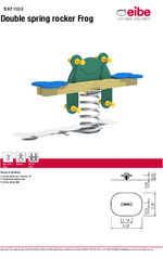 Double spring rocker Frog - 5671100 data sheet