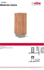 Linaria Waste Bin - Data sheet