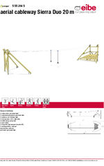 Aerial cableway Sierra Duo data sheet
