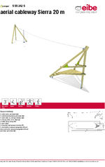 Sierra Aerial cableway 20M - Datasheet