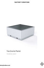 Tree Granite planter data sheet