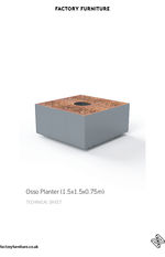 OSSO planters 1.5x1.5x0.75 data sheet