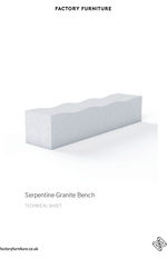 Serpentine granite bench data sheet