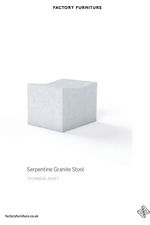 Serpentine granite stool data sheet