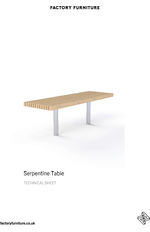 Serpentine table data sheet