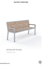 UTIL seat with armrests data sheet
