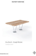 SINU bench straight module data sheet