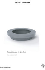 TOPHAT planter 2.4 x 0.5 data sheet