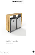 Bloc wood double bin data sheet