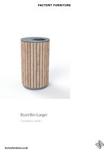 BOORT litter bin - large data sheet
