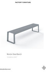 Murton steel bench data sheet